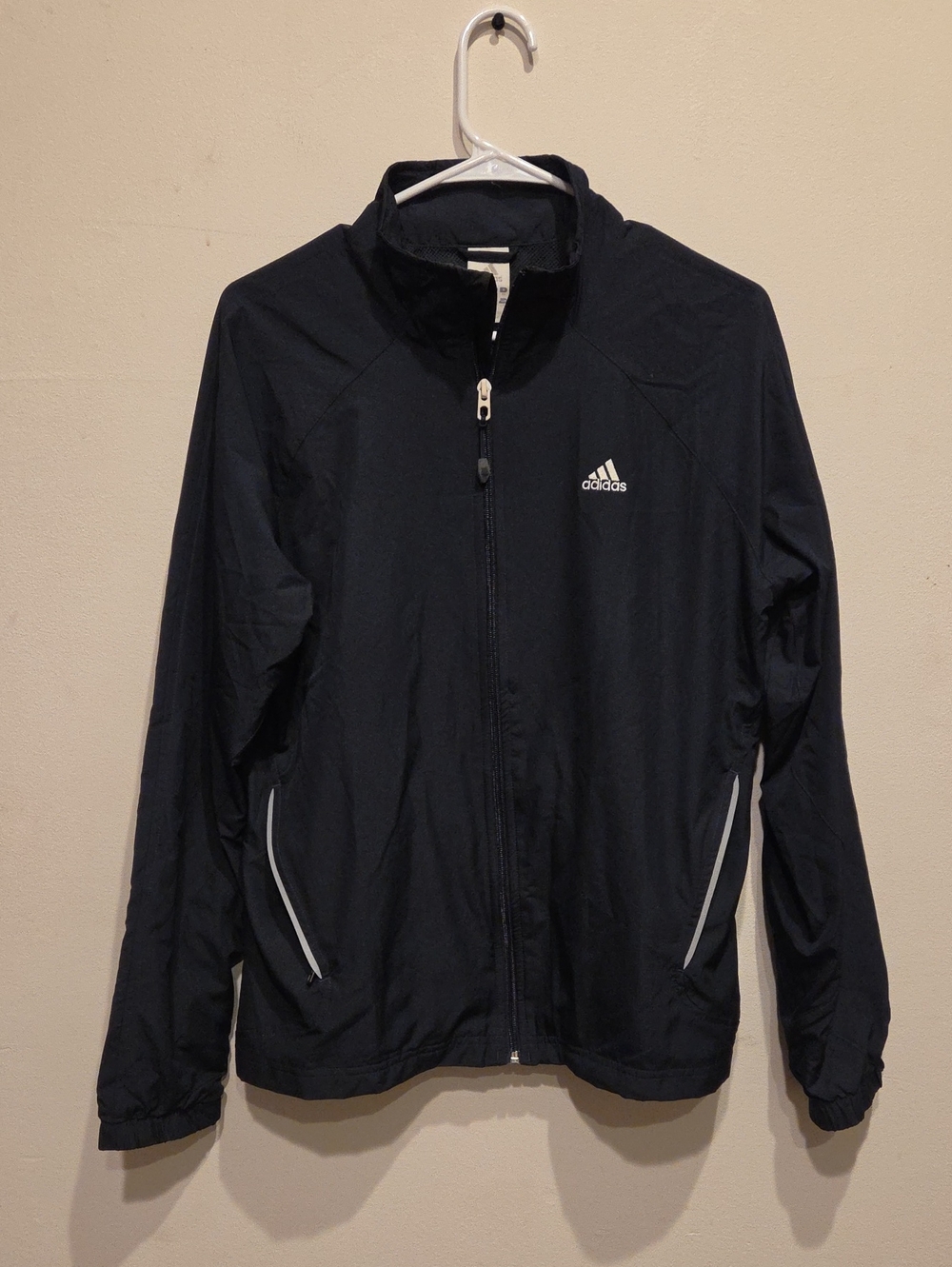 Navy Blue Adidas Black Full-Zip Lightweight Track Jacket And Track Pants